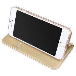 Peněženkové pouzdro Dux Ducis Skin Pro zlaté – Apple iPhone 7 / iPhone 8 / iPhone SE 2020 / iPhone SE 2022 | Levné Kryty | Levné Kryty | Levné Kryty