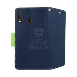 Peněženkové pouzdro Fancy Book modro-limetkové – Samsung Galaxy A20e | Levné Kryty | Levné Kryty | Levné Kryty