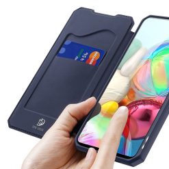 Peněženkové pouzdro Dux Ducis Skin X modré – Samsung Galaxy A71 | Levné Kryty | Levné Kryty | Levné Kryty
