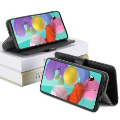 Peněženkové pouzdro Dux Ducis Kado černé – Samsung Galaxy A51 | Levné Kryty | Levné Kryty | Levné Kryty