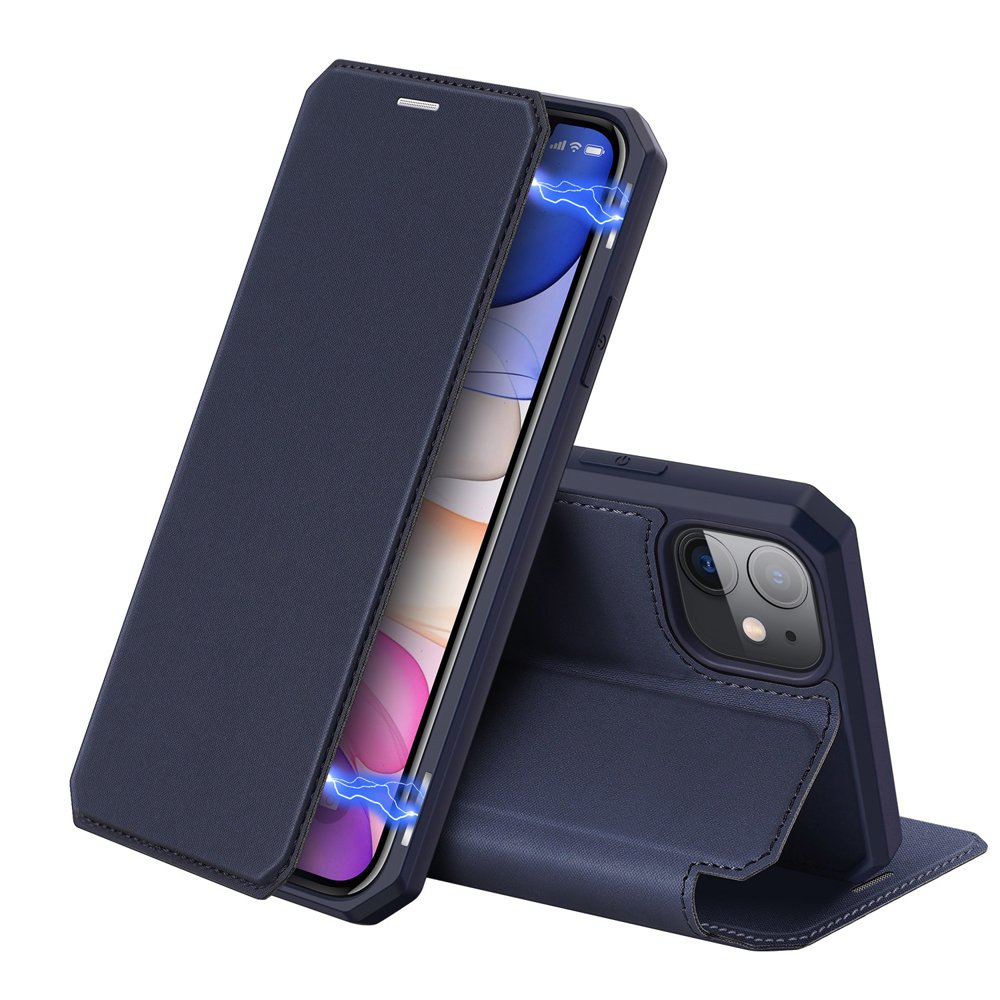 Peněženkové pouzdro Dux Ducis Skin X modré – Apple iPhone 11 | Levné Kryty | Levné Kryty | Levné Kryty