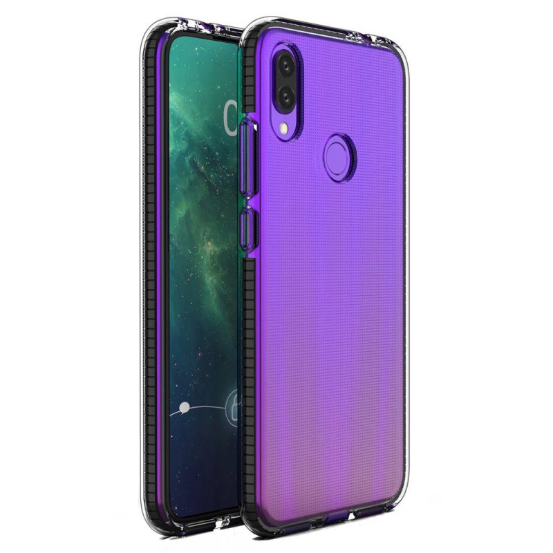 Transparentný kryt Spring Case 1mm čierny rám – Huawei P Smart 2019 / Honor 10 Lite | Levné Kryty