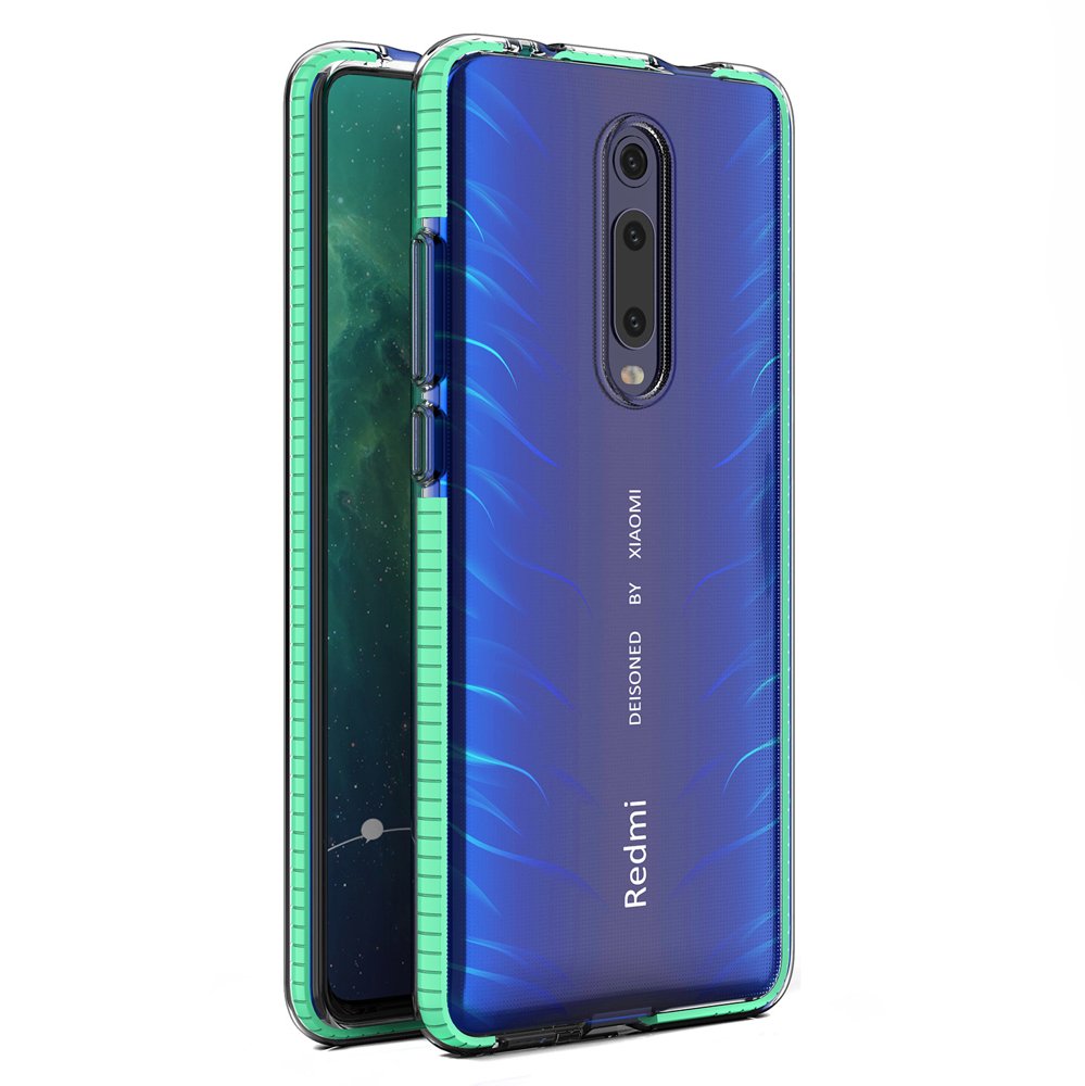 Transparentní kryt Spring Case 1mm mátový rám – Xiaomi Mi 9T / Mi 9T Pro | Levné Kryty | Levné Kryty | Levné Kryty