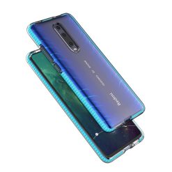 Transparentní kryt Spring Case 1mm bleděmodrý rám – Xiaomi Mi 9T / Mi 9T Pro | Levné Kryty | Levné Kryty | Levné Kryty
