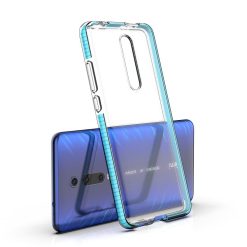 Transparentní kryt Spring Case 1mm bleděmodrý rám – Xiaomi Mi 9T / Mi 9T Pro | Levné Kryty | Levné Kryty | Levné Kryty