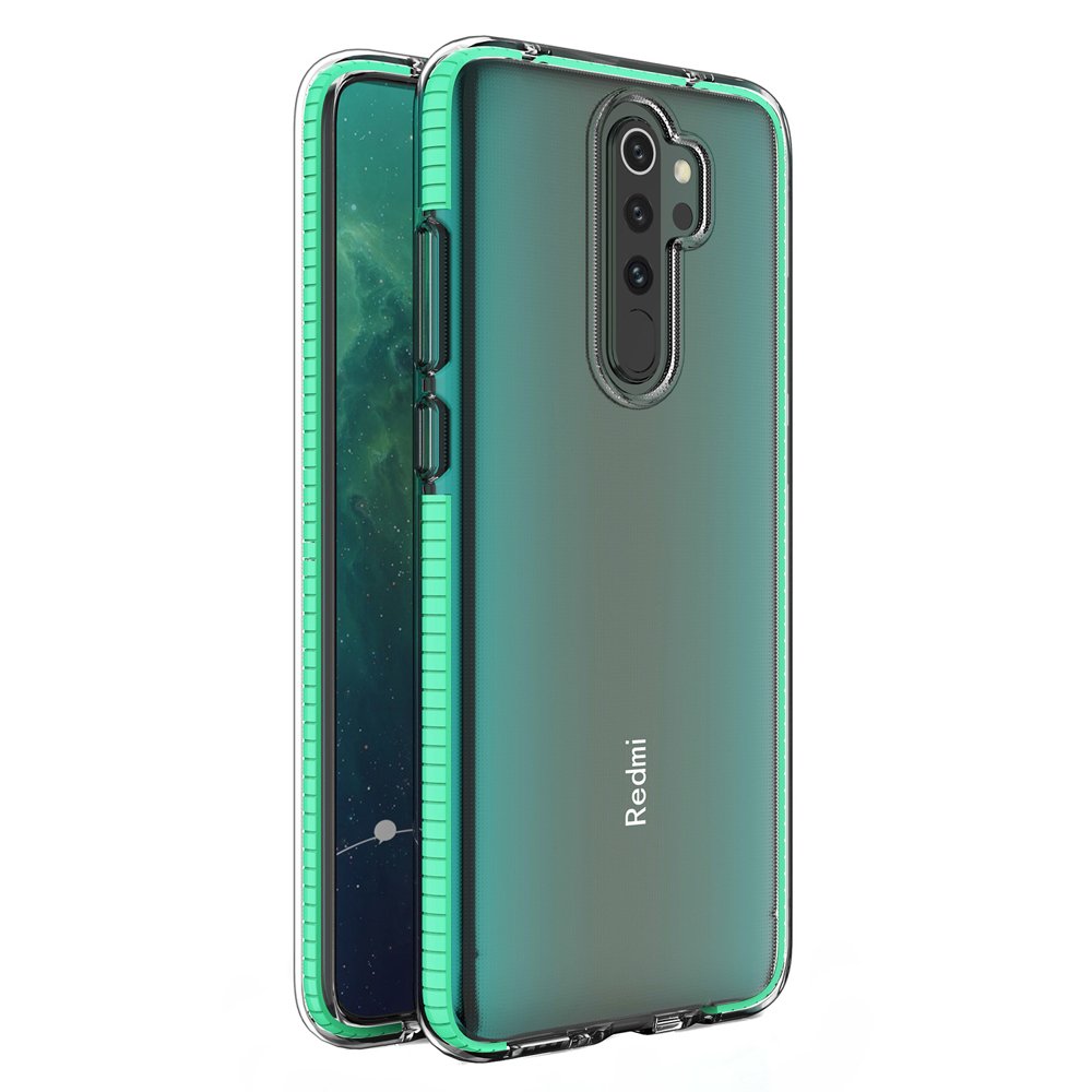 Transparentní kryt Spring Case 1mm mátový rám – Xiaomi Redmi Note 8 Pro | Levné Kryty | Levné Kryty | Levné Kryty