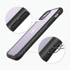 Odolný kryt Ringke Fusion Matte transparentno-černý – Apple iPhone 11 | Levné Kryty | Levné Kryty | Levné Kryty