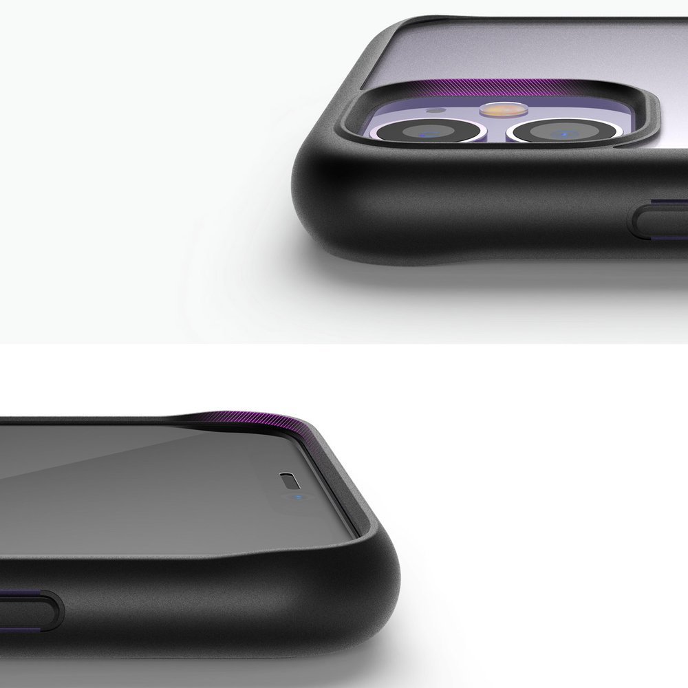 Odolný kryt Ringke Fusion Matte transparentno-černý – Apple iPhone 11 | Levné Kryty | Levné Kryty | Levné Kryty