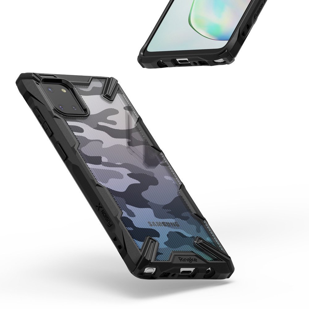 Odolný kryt Ringke Fusion X maskáčovo-černý – Samsung Galaxy Note 10 Lite | Levné Kryty | Levné Kryty | Levné Kryty