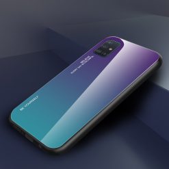 Skleněný kryt Gradient glass fialovo-modrý – Samsung Galaxy A41 | Levné Kryty | Levné Kryty | Levné Kryty