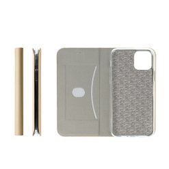 Peněženkové pouzdro Smart Senso zlaté – Huawei P40 Lite | Levné Kryty | Levné Kryty | Levné Kryty