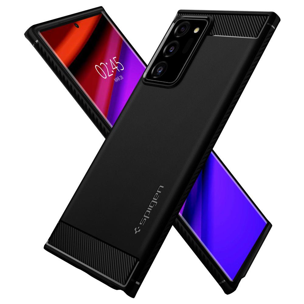 Zadní kryt Spigen Rugged Armor černý – Samsung Galaxy Note 20 Ultra | Levné Kryty | Levné Kryty | Levné Kryty