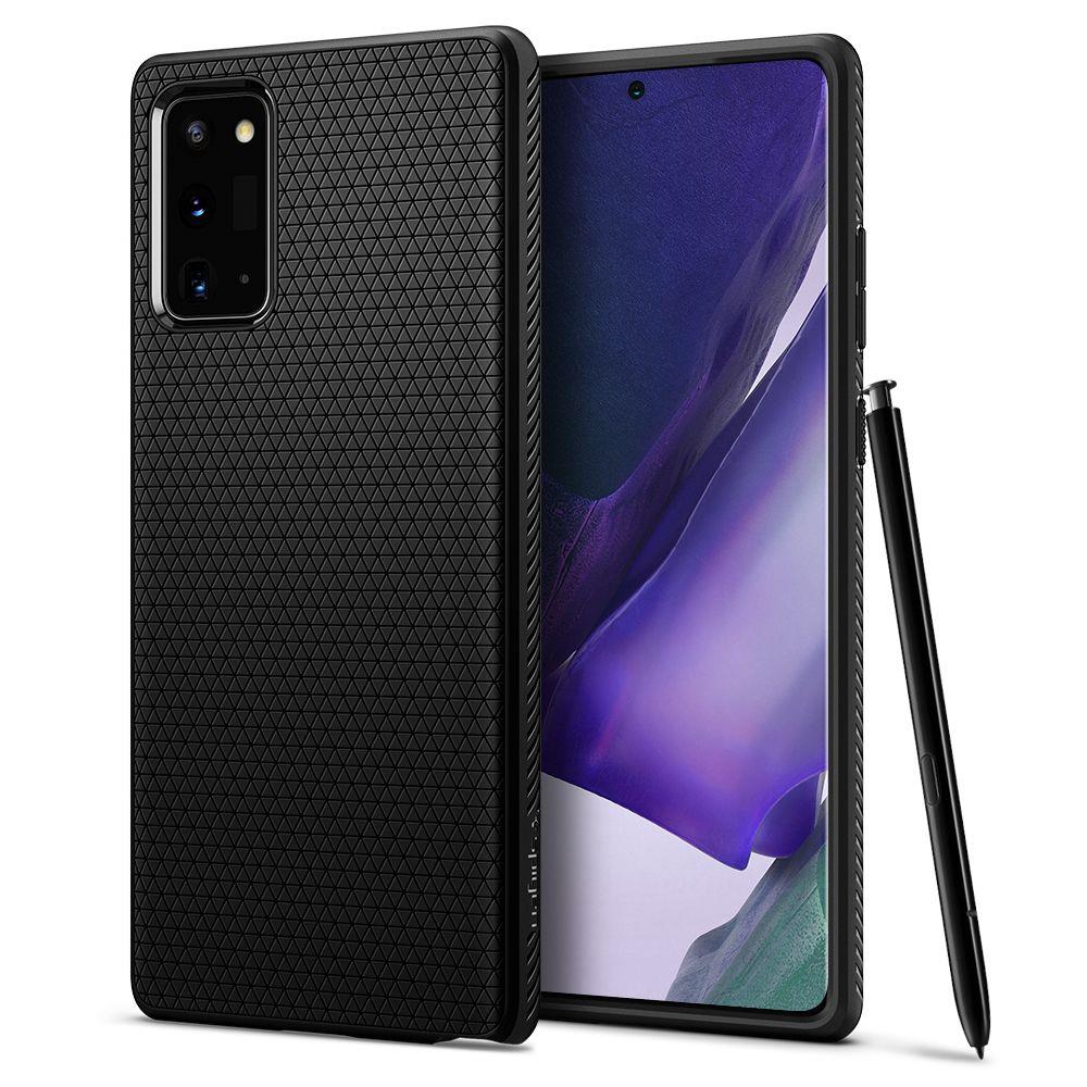 Zadní kryt Spigen Liquid Air Matte Black – Samsung Galaxy Note 20 | Levné Kryty | Levné Kryty | Levné Kryty