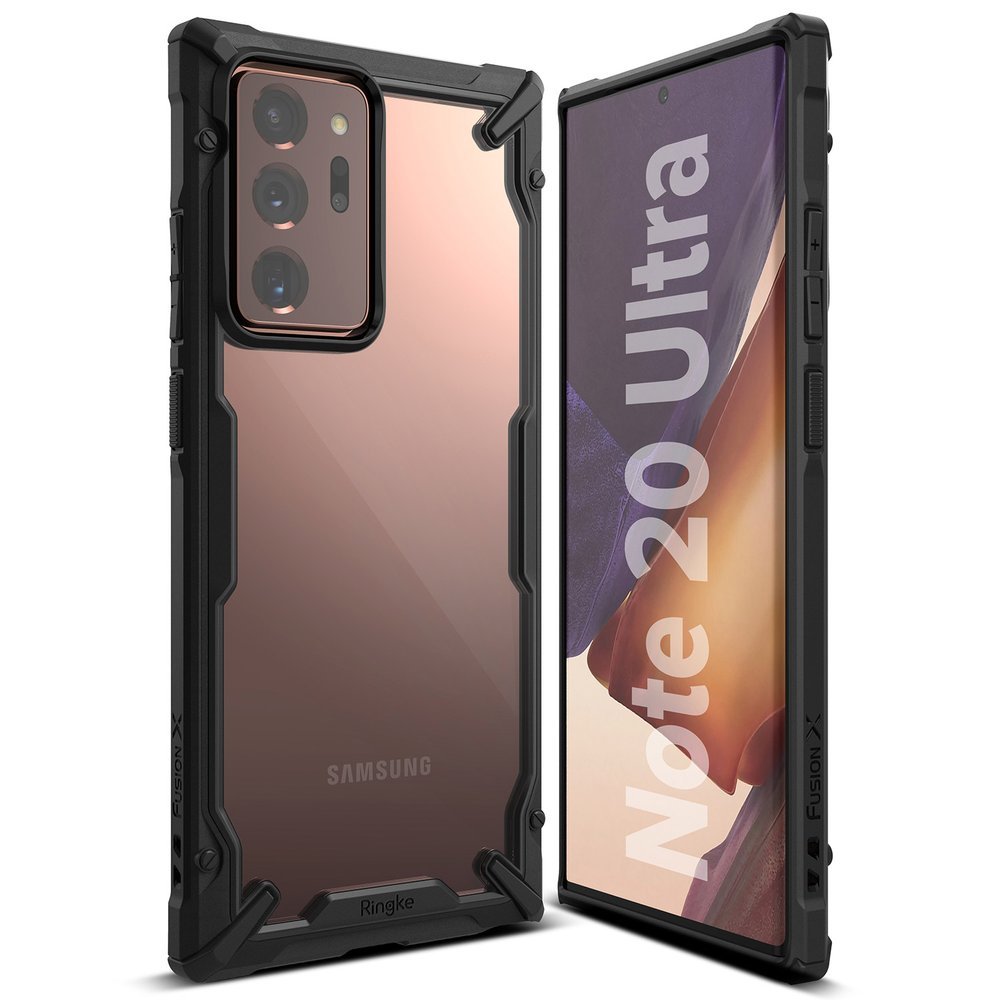 Odolný kryt Ringke Fusion X transparentno-černý – Samsung Galaxy Note 20 Ultra | Levné Kryty | Levné Kryty | Levné Kryty