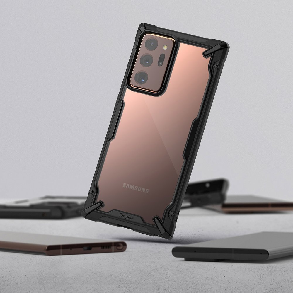 Odolný kryt Ringke Fusion X transparentno-černý – Samsung Galaxy Note 20 Ultra | Levné Kryty | Levné Kryty | Levné Kryty