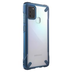 Odolný kryt Ringke Fusion X transparentno-modrý – Samsung Galaxy A21s | Levné Kryty | Levné Kryty | Levné Kryty