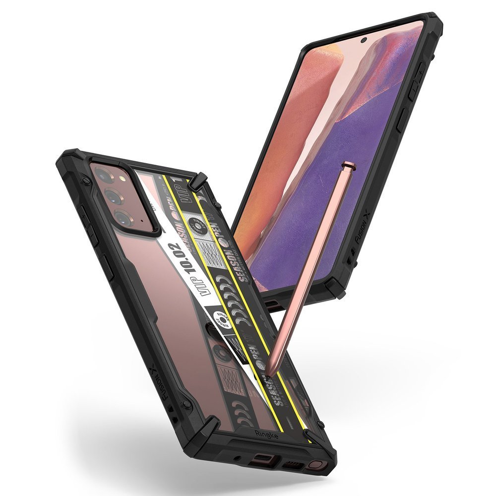 Odolný kryt Ringke Fusion X Ticket Band transparentno-černý – Samsung Galaxy A21s | Levné Kryty | Levné Kryty | Levné Kryty