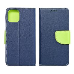 Peněženkové pouzdro Fancy Book modro-limetkové – Apple iPhone 12 Pro Max | Levné Kryty | Levné Kryty | Levné Kryty