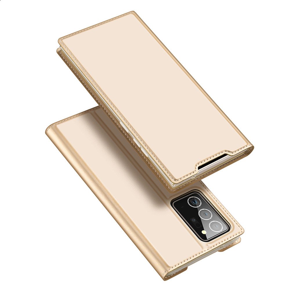 Peněženkové pouzdro Dux Ducis Skin Pro zlaté – Samsung Galaxy Note 20 Ultra | Levné Kryty | Levné Kryty | Levné Kryty