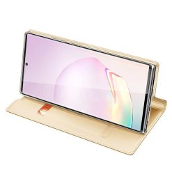 Peněženkové pouzdro Dux Ducis Skin Pro zlaté – Samsung Galaxy Note 20 Ultra | Levné Kryty | Levné Kryty | Levné Kryty