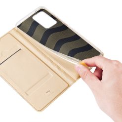 Peněženkové pouzdro Dux Ducis Skin Pro zlaté – Samsung Galaxy Note 20 Ultra | Levné Kryty | Levné Kryty | Levné Kryty