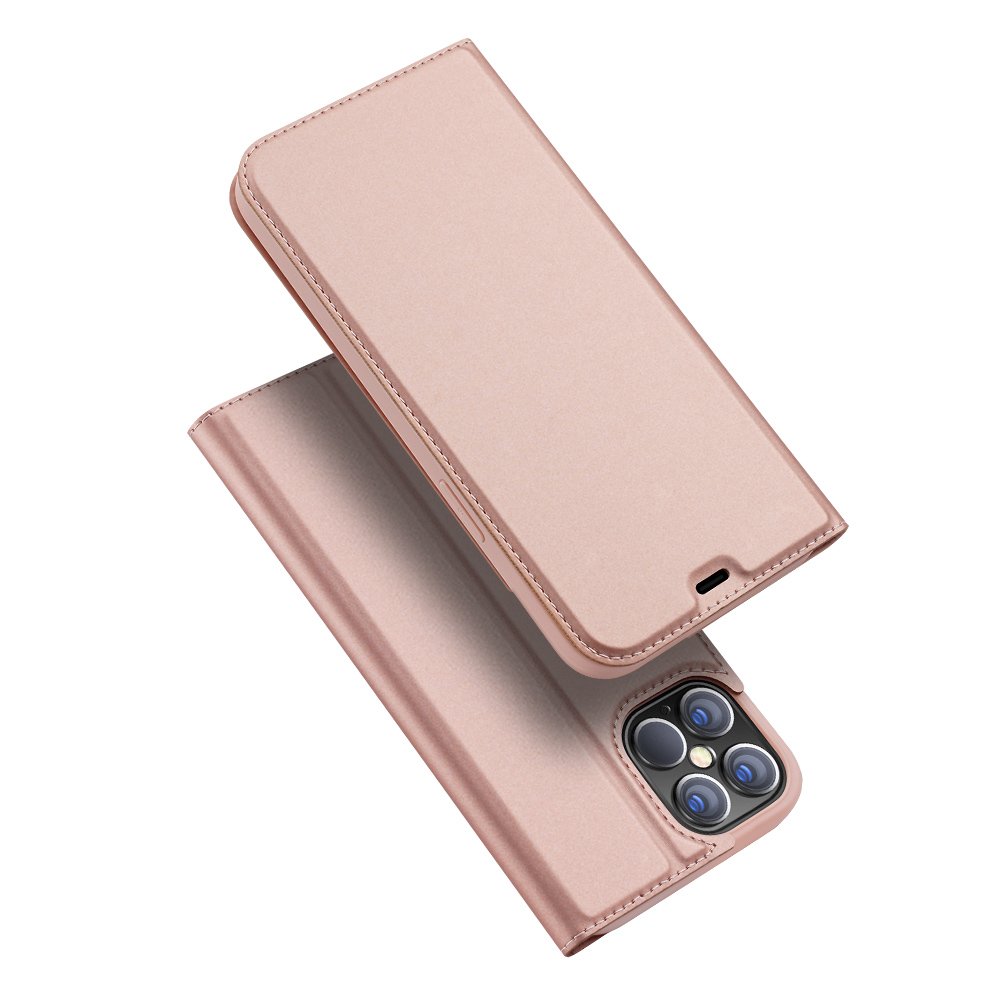 Peněženkové pouzdro Dux Ducis Skin Pro růžové – Apple iPhone 12 Pro Max
