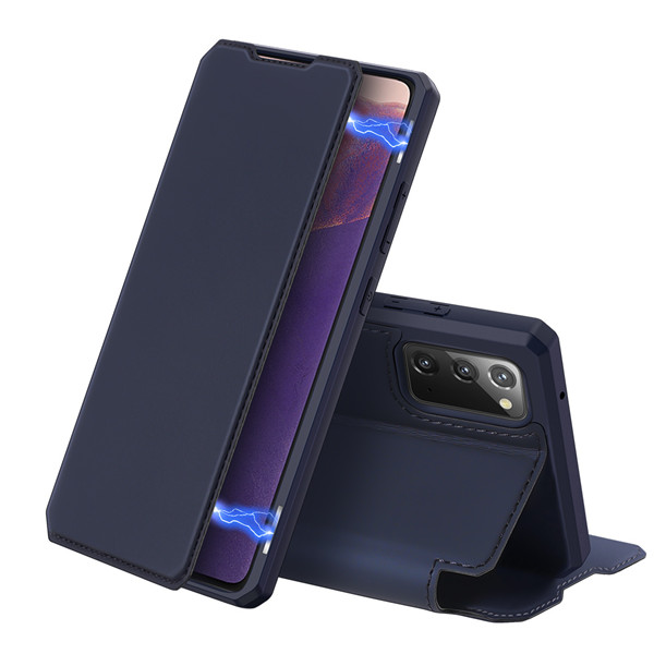 Peněženkové pouzdro Dux Ducis Skin X modré – Samsung Galaxy Note 20 | Levné Kryty | Levné Kryty Peňaženkové puzdro Dux Ducis Skin X modré – Samsung Galaxy Note 20 | Levné Kryty