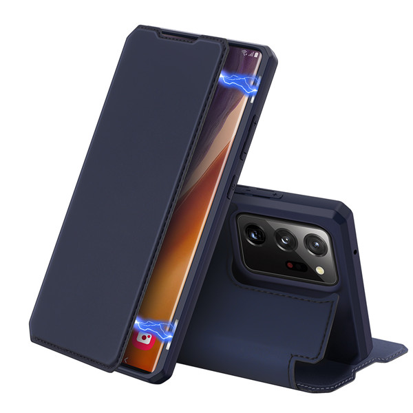 Peněženkové pouzdro Dux Ducis Skin X modré – Samsung Galaxy Note 20 Ultra | Levné Kryty | Levné Kryty | Levné Kryty