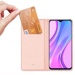 Peněženkové pouzdro Dux Ducis Skin Pro růžové – Xiaomi Redmi 9 | Levné Kryty | Levné Kryty | Levné Kryty