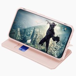 Peněženkové pouzdro Dux Ducis Skin X růžové – Samsung Galaxy A41 | Levné Kryty | Levné Kryty | Levné Kryty