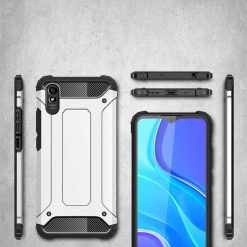 Odolný kryt Hybrid Armor stříbrný – Xiaomi Redmi 9A / 9AT | Levné Kryty | Levné Kryty | Levné Kryty