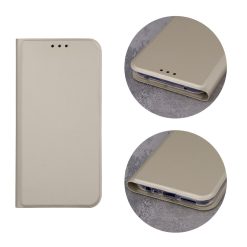 Knížkové pouzdro Smart Skin zlaté – Xiaomi Redmi Note 9 | Levné Kryty | Levné Kryty | Levné Kryty
