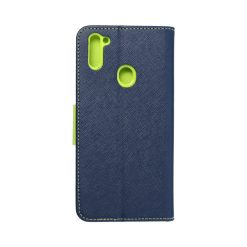Peněženkové pouzdro Fancy Book modro-limetkové – Samsung Galaxy M11 | Levné Kryty | Levné Kryty | Levné Kryty