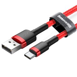 Datový kábel Baseus Cafule Cable USB / USB-C QC3.0 3A 1m červený | Levné Kryty | Levné Kryty | Levné Kryty