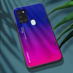 Skleněný kryt Gradient glass modro-fialový – Samsung Galaxy A21s | Levné Kryty | Levné Kryty | Levné Kryty