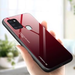Skleněný kryt Gradient glass červeno-černý – Samsung Galaxy A21s | Levné Kryty | Levné Kryty | Levné Kryty