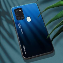 Skleněný kryt Gradient glass modro-černý – Samsung Galaxy A21s | Levné Kryty | Levné Kryty | Levné Kryty