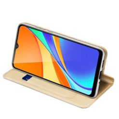 Peněženkové pouzdro Dux Ducis Skin Pro zlaté – Xiaomi Redmi 9C | Levné Kryty | Levné Kryty | Levné Kryty