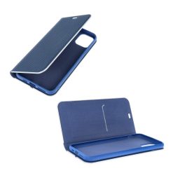 Knížkové pouzdro Luna Carbon modré – Apple iPhone 12 / iPhone 12 Pro | Levné Kryty | Levné Kryty | Levné Kryty