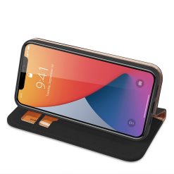 Kožené peněženkové pouzdro Dux Ducis Wish černé – Apple iPhone 12 Mini | Levné Kryty | Levné Kryty | Levné Kryty