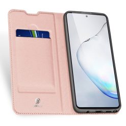 Peněženkové pouzdro Dux Ducis Skin Pro růžové – Samsung Galaxy Note 10 Lite | Levné Kryty | Levné Kryty | Levné Kryty