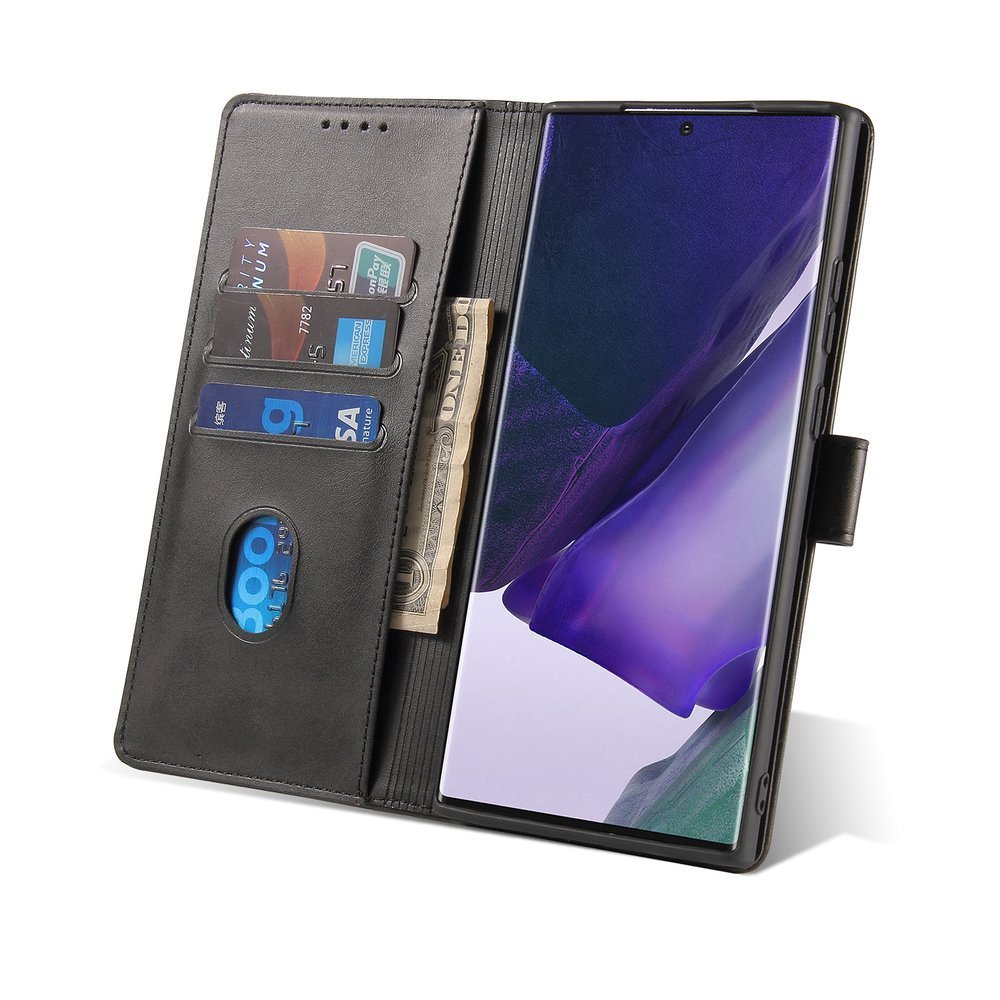 Peněženkové pouzdro Elegant Magnet Case černé – Samsung Galaxy Note 20 Ultra | Levné Kryty | Levné Kryty | Levné Kryty