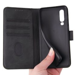 Peněženkové pouzdro Elegant Magnet Case černé – Huawei P30 | Levné Kryty | Levné Kryty | Levné Kryty