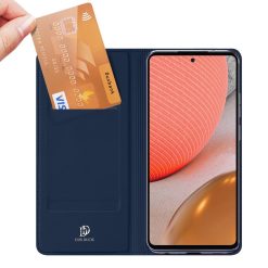 Peněženkové pouzdro Dux Ducis Skin Pro modré – Samsung Galaxy A72 / A72 5G | Levné Kryty | Levné Kryty | Levné Kryty