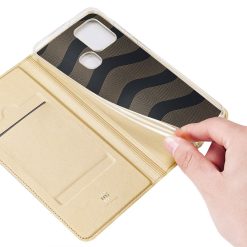 Penněženkové pouzdro Dux Ducis Skin Pro zlaté – Samsung Galaxy A21s | Levné Kryty | Levné Kryty | Levné Kryty