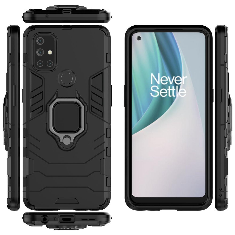 Odolný kryt Ring Armor černý – OnePlus Nord N100 | Levné Kryty | Levné Kryty | Levné Kryty