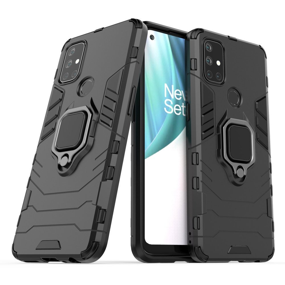 Odolný kryt Ring Armor černý – OnePlus Nord N100 | Levné Kryty | Levné Kryty | Levné Kryty