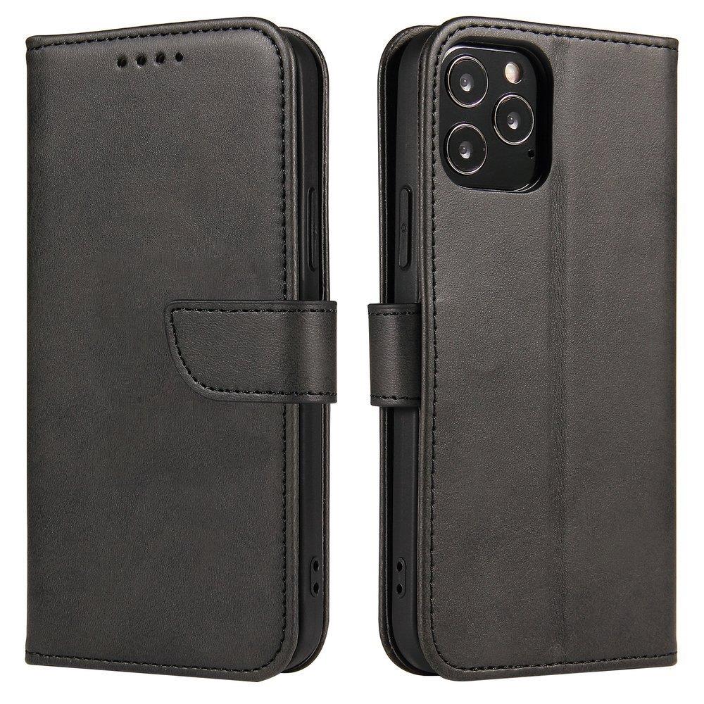 Peněženkové pouzdro Elegant Magnet Case černé – Apple iPhone 12 Mini