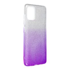 Třpytivý Kryt Forcell Shining transparentno-fialový – Samsung Galaxy A12 / M12