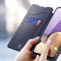 Peněženkové pouzdro Dux Ducis Skin X modré – Samsung Galaxy A32 5G | Levné Kryty | Levné Kryty | Levné Kryty